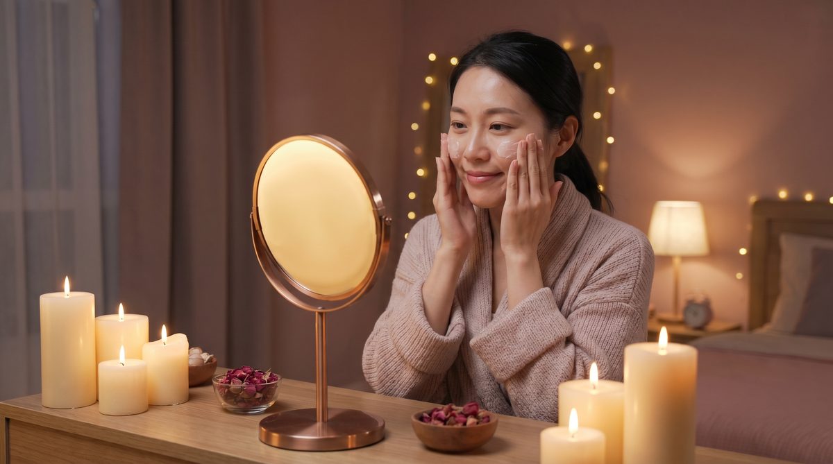 香蕉视频夜间护肤视频演示，女性自我照顾生活视频，温暖疗愈氛围，www.ojxpz8r.cn